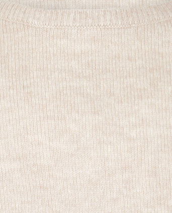 Rundhalspullover aus Lammwolle | Braun