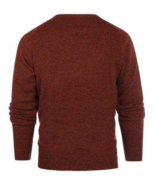 Pullover Lamswol ronde hals | Rood