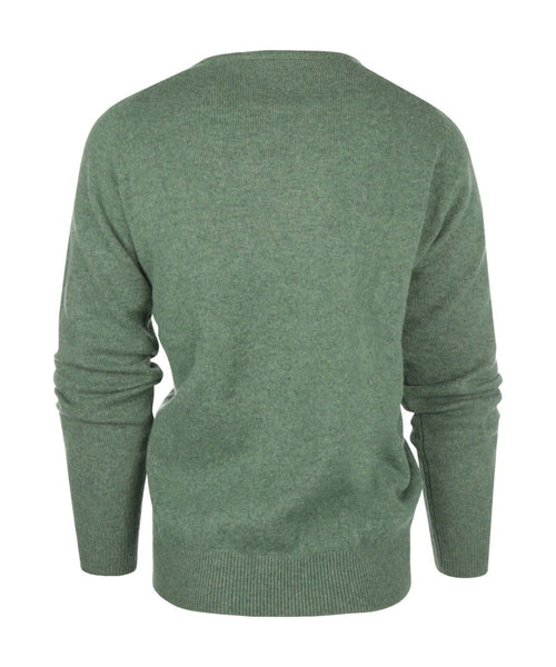 Pullover Lamswol ronde hals | Groen