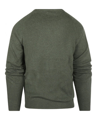 Pullover Lamswol ronde hals | Groen