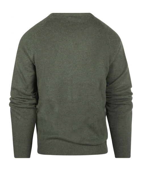 Pullover Lamswol ronde hals | Groen