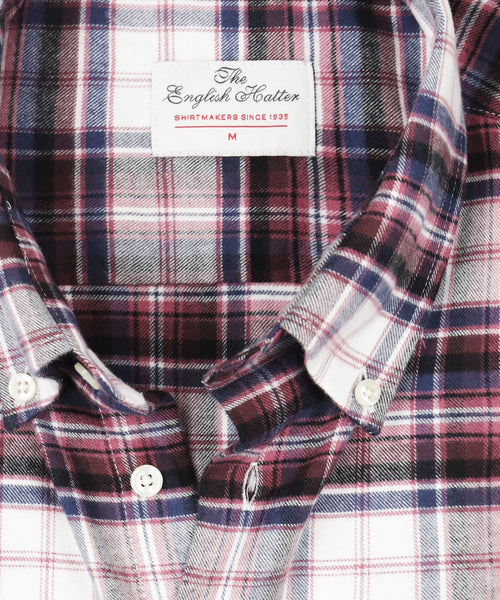 Baumwollhemd mit Knopfleiste, normale Passform | Blau