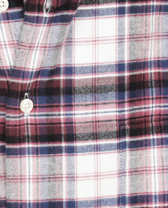 Baumwollhemd mit Knopfleiste, normale Passform | Blau