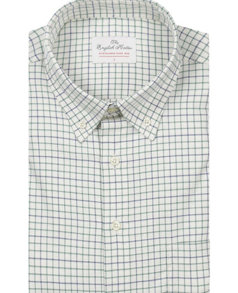 Katoenen Overhemd Button Down Regular Fit | Bruin
