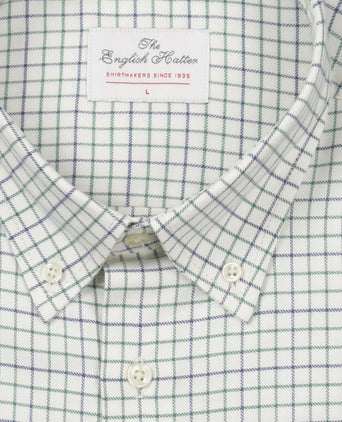 Katoenen Overhemd Button Down Regular Fit | Bruin