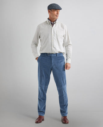 Baumwollhemd mit Knopfleiste, normale Passform | Braun