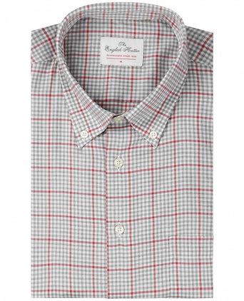 Katoenen Overhemd Button Down Regular Fit | Bruin