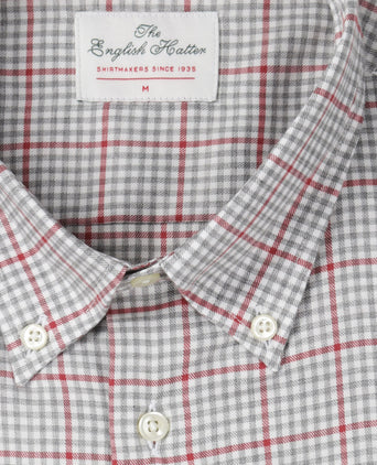 Katoenen Overhemd Button Down Regular Fit | Bruin