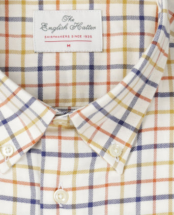 Katoenen Overhemd Button Down Regular Fit | Bruin