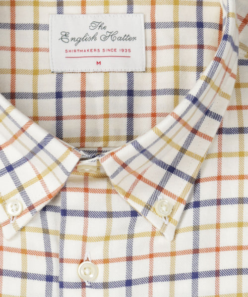 Katoenen Overhemd Button Down Regular Fit | Bruin