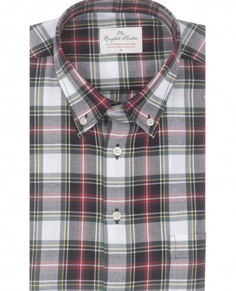 Katoenen Overhemd Button Down Regular Fit | Rood