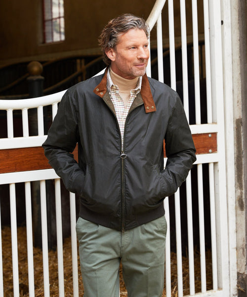 Wachsjacke Lightweight Royston | Archiv Oliv