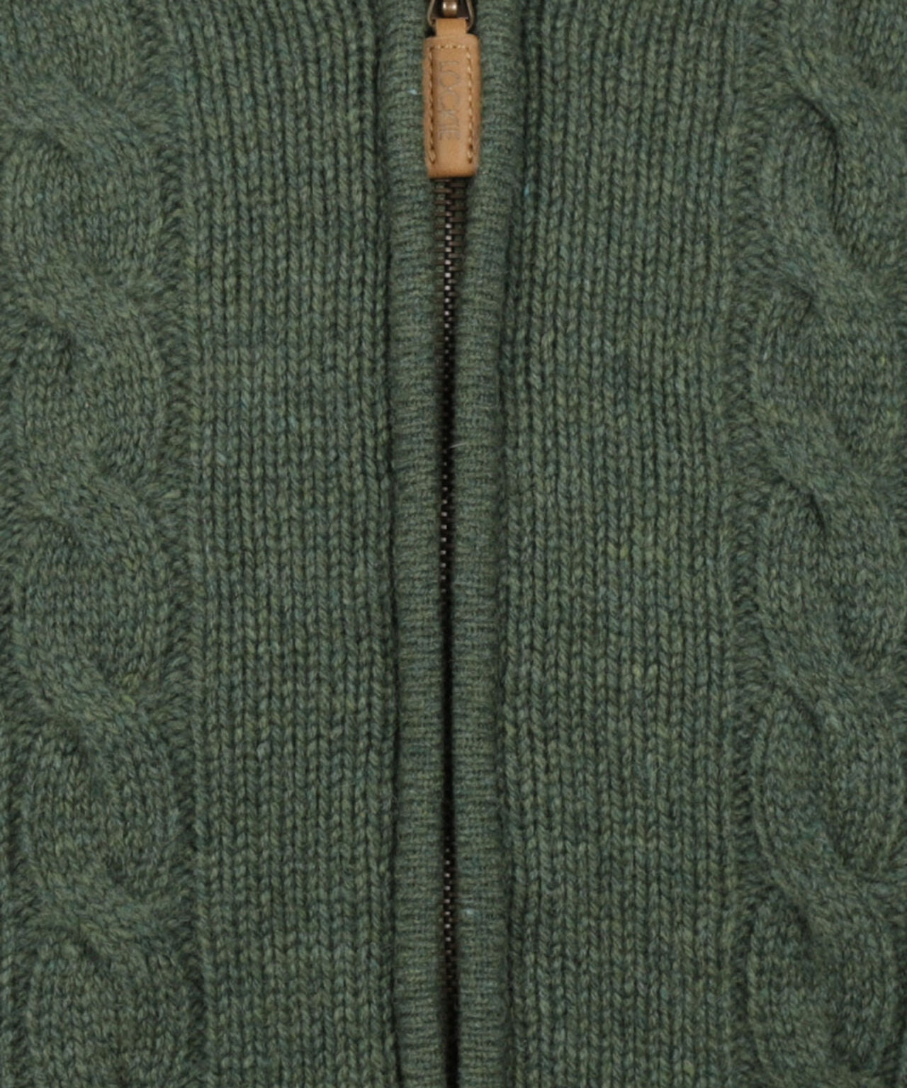 Lamswollen Kabelvest Rits | Rosemary