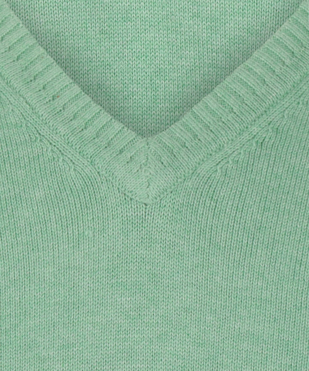 Cotton v-neck sweater | Green
