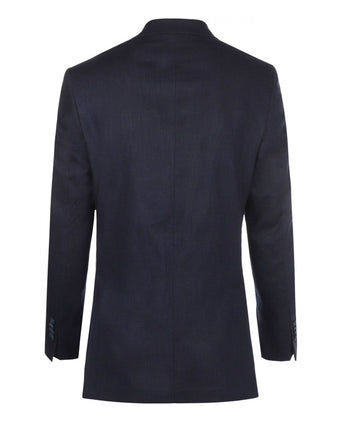 Linnen Colbert | Navy Blauw