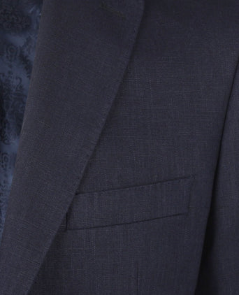 Linnen Colbert | Navy Blauw