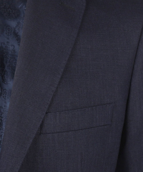 Linnen Colbert | Navy Blauw