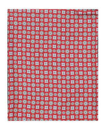 Zijden sjaal met wollen tegenvoering | Rood