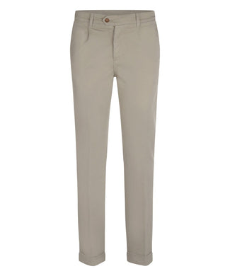 Boston-Hose mit Bundfalten und Umschlag | Braun Boston-Hose mit Bundfalten und Umschlag | Braun