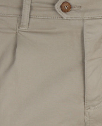 Boston-Hose mit Bundfalten und Umschlag | Braun