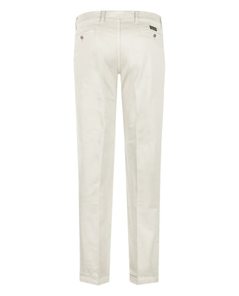 Boston-Hose mit Bundfalten und Umschlag | Braun