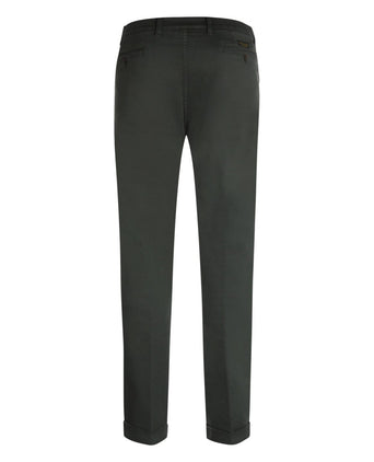 Boston-Hose mit Bundfalten und Umschlag | Grün