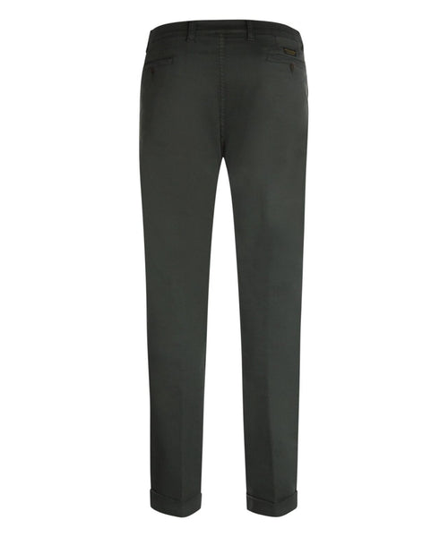 Boston-Hose mit Bundfalten und Umschlag | Grün