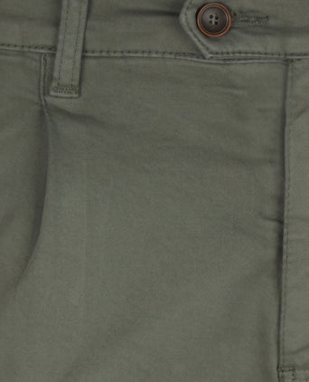 Pantalon Boston Bandplooi en Omslag | Groen