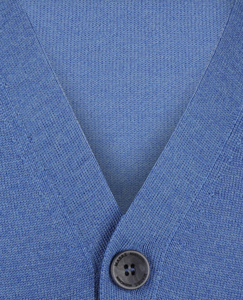 Maerz Klassiek Knoop Vest | Blauw