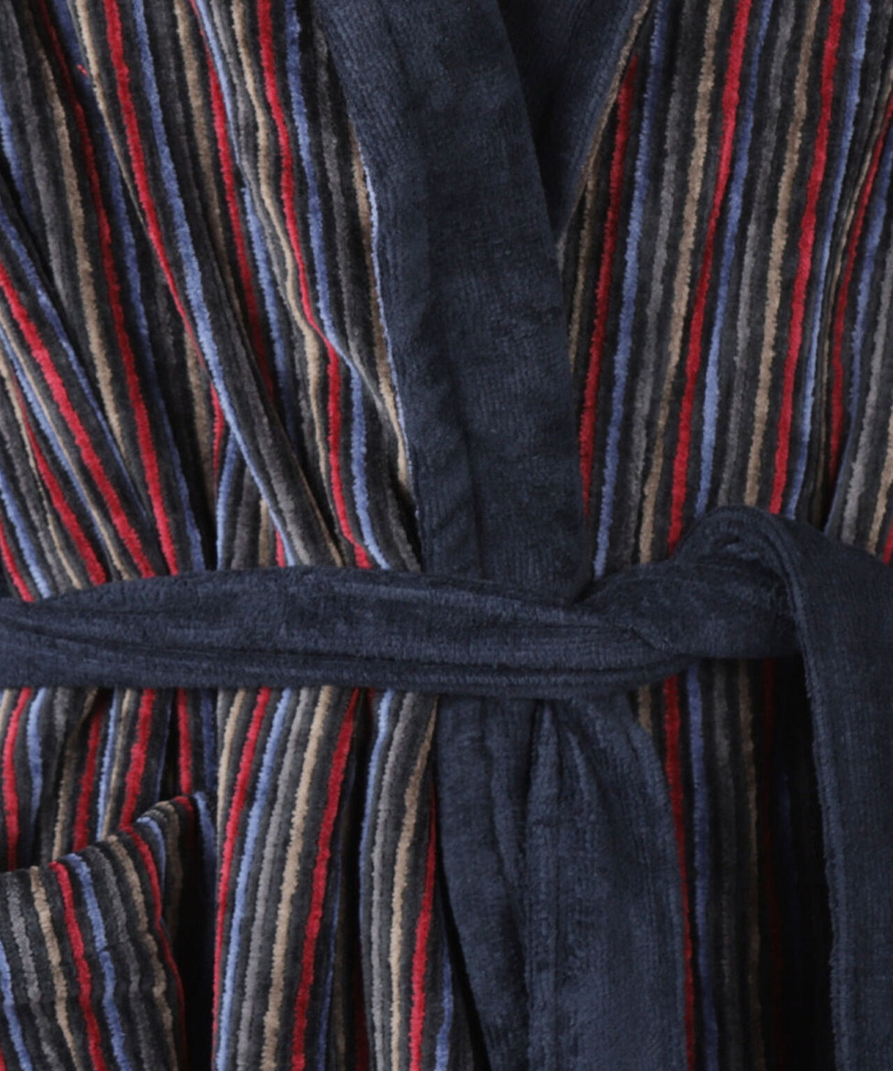 Samtbademantel | Blau