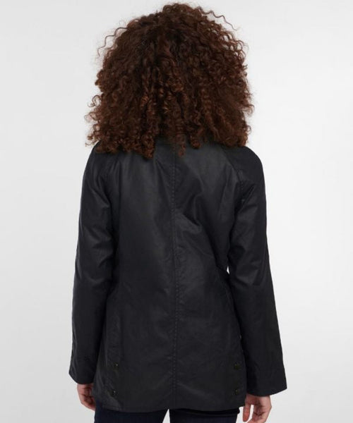 Barbour Classic Beadnell Wax Jacket Dames | Navy Blauw