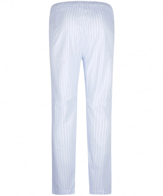 Pyjamabroek Katoen | Licht Blauw Streep Fijn