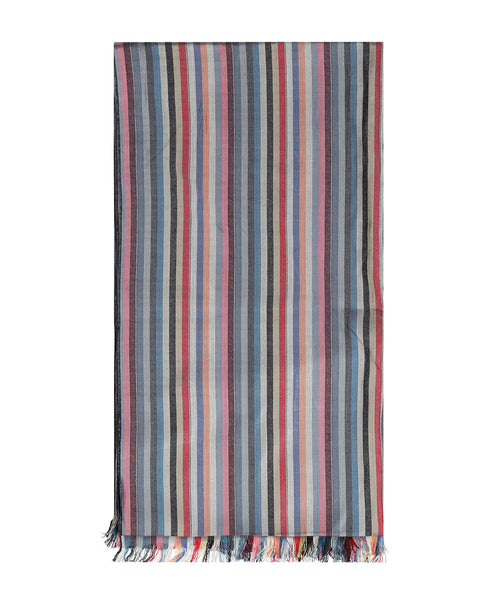 Gestreifter Schal | Blau