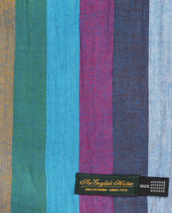 Gestreifter Schal | Blau