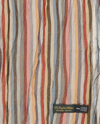 Gestreifter Schal | Braun