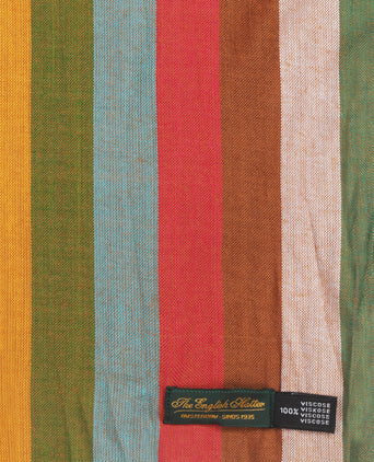 Gestreifter Schal | Braun