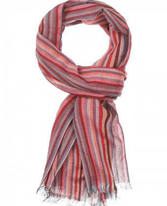 Gestreifter Schal | Rot
