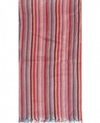 Gestreifter Schal | Rot