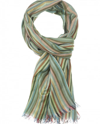 Gestreifter Schal | Grün