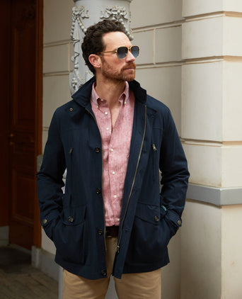 Halflange jas Renfield | Navy Blauw