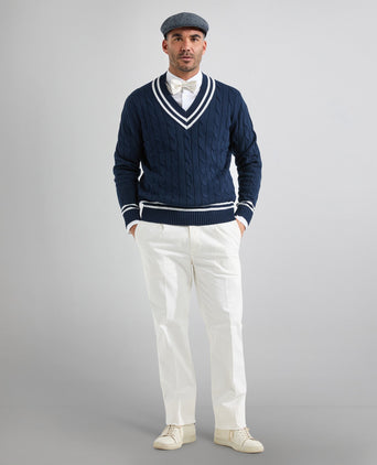 Cricket Pullover v-hals | Navy Blauw