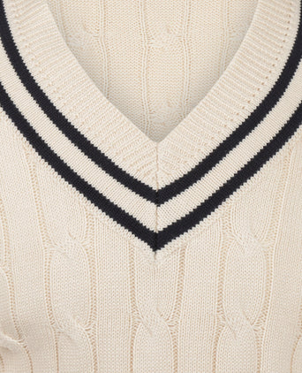 Cricket Pullover v-hals | Wit
