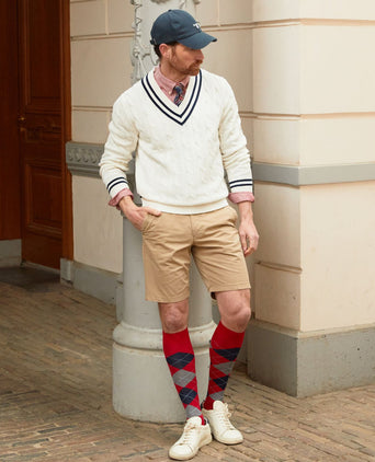 Cricket Pullover v-hals | Wit