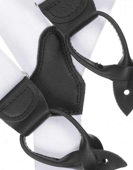 Braces with cuffs | White