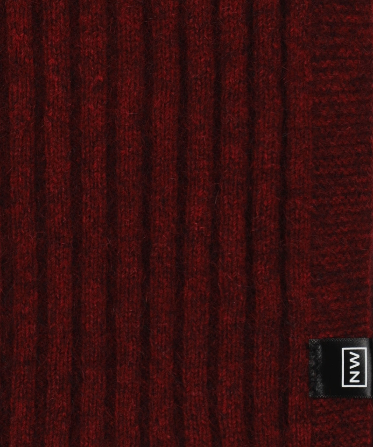 Rib Scarf 165X16 | Rood