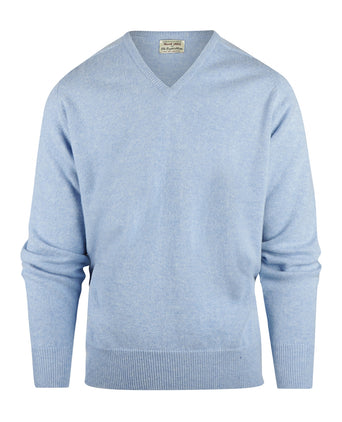 Pullover v-hals lamswol *Sale* | Glacier