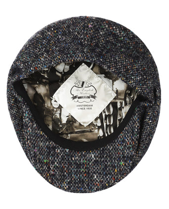 Tweed Ballon Cap | Blauw