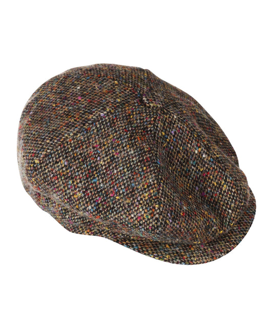 Tweed Balloon Cap | Brown
