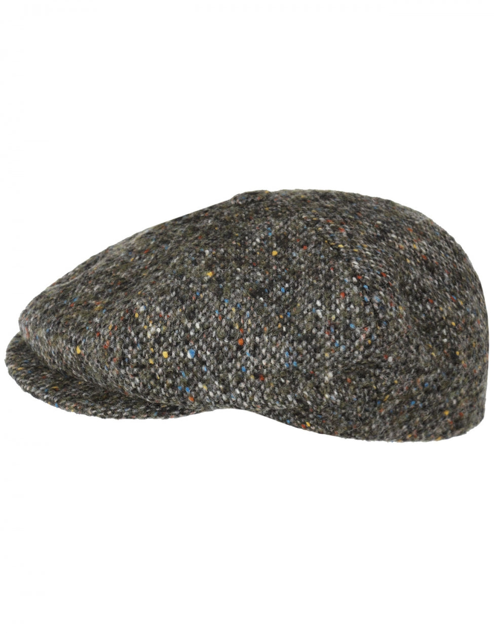 Ballon Tweed Cap | Groen Zwart Tweed
