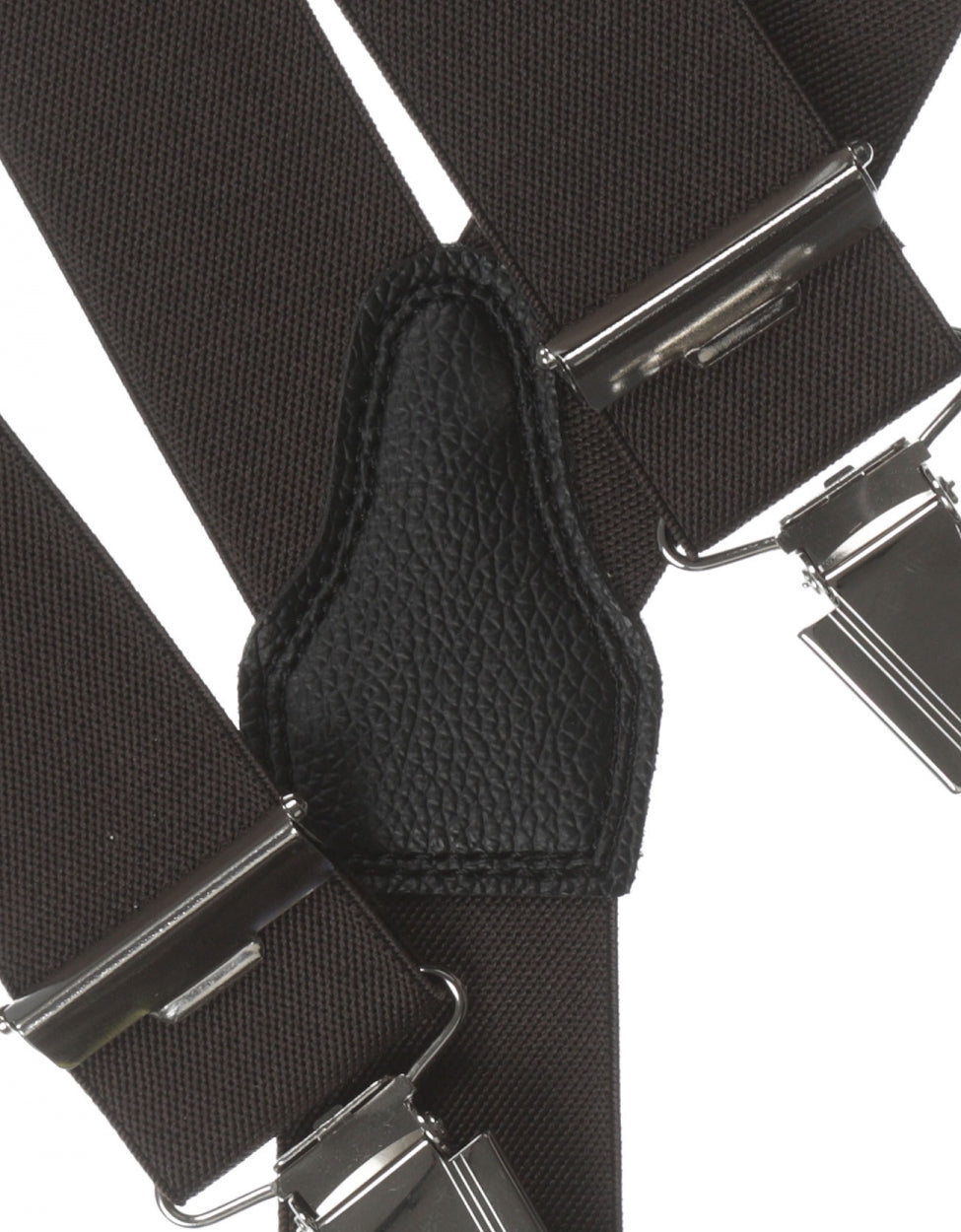 Elastische Hosenträger mit Clips | Braun